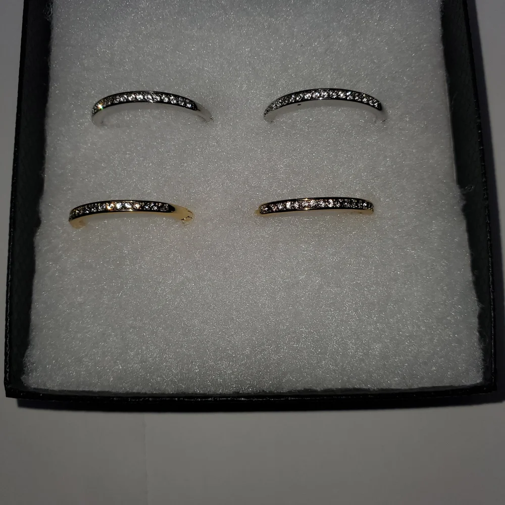 Swarovski Crystal Hoop Earrings in Gold and Silver - Women Jewelry Earrings